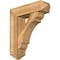 Ekena Millwork Olympic Arts and Crafts Rough Sawn Bracket w/ Offset Brace, Western Red Cedar, 8"W x 28"D x 32"H BKT0806X28X32OLY03RWR - alternate 1